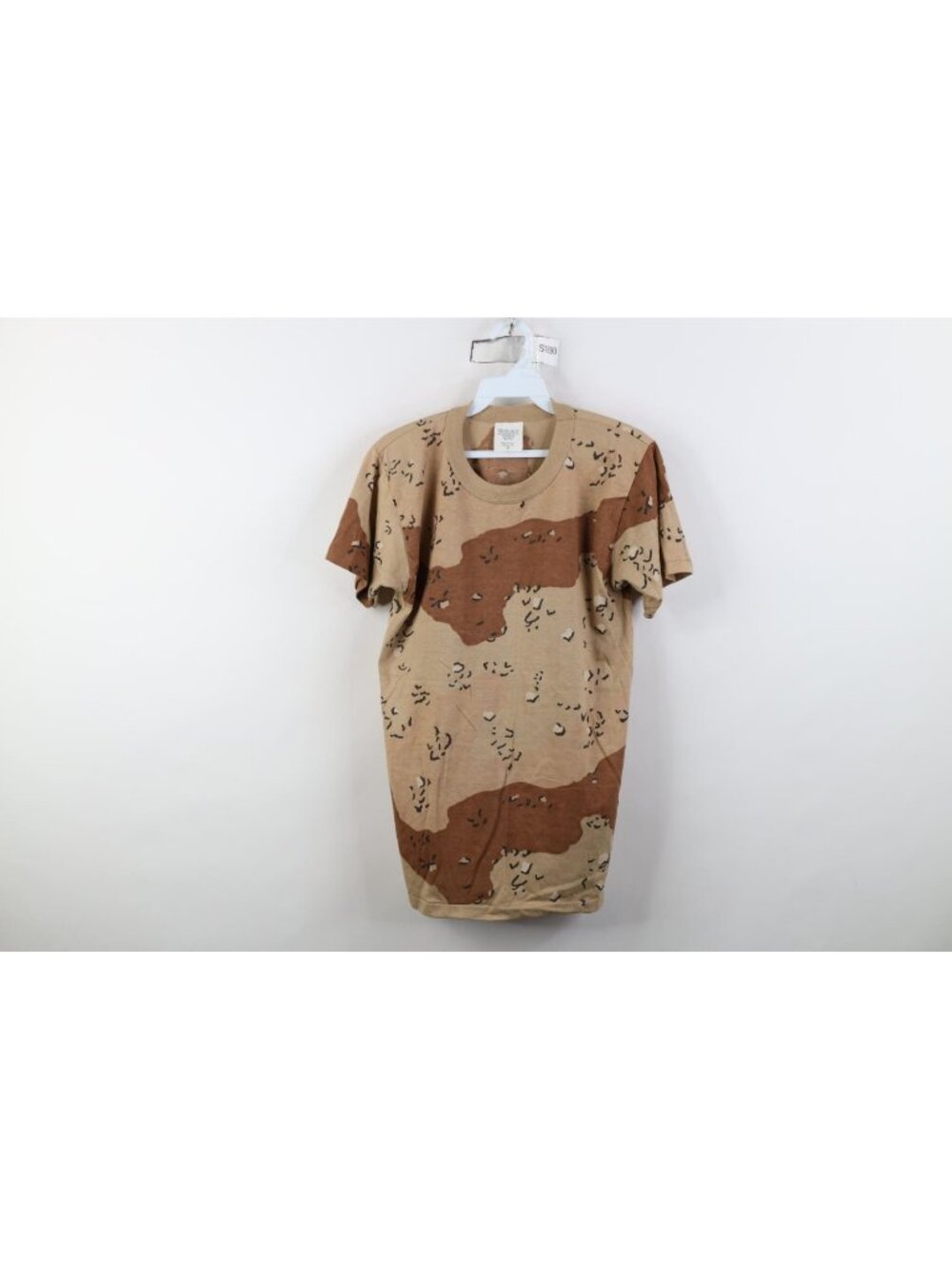 Vtg 80s USGI Mens Medium BDU Camouflage Short Sleeve T-Shirt USA Army Military
